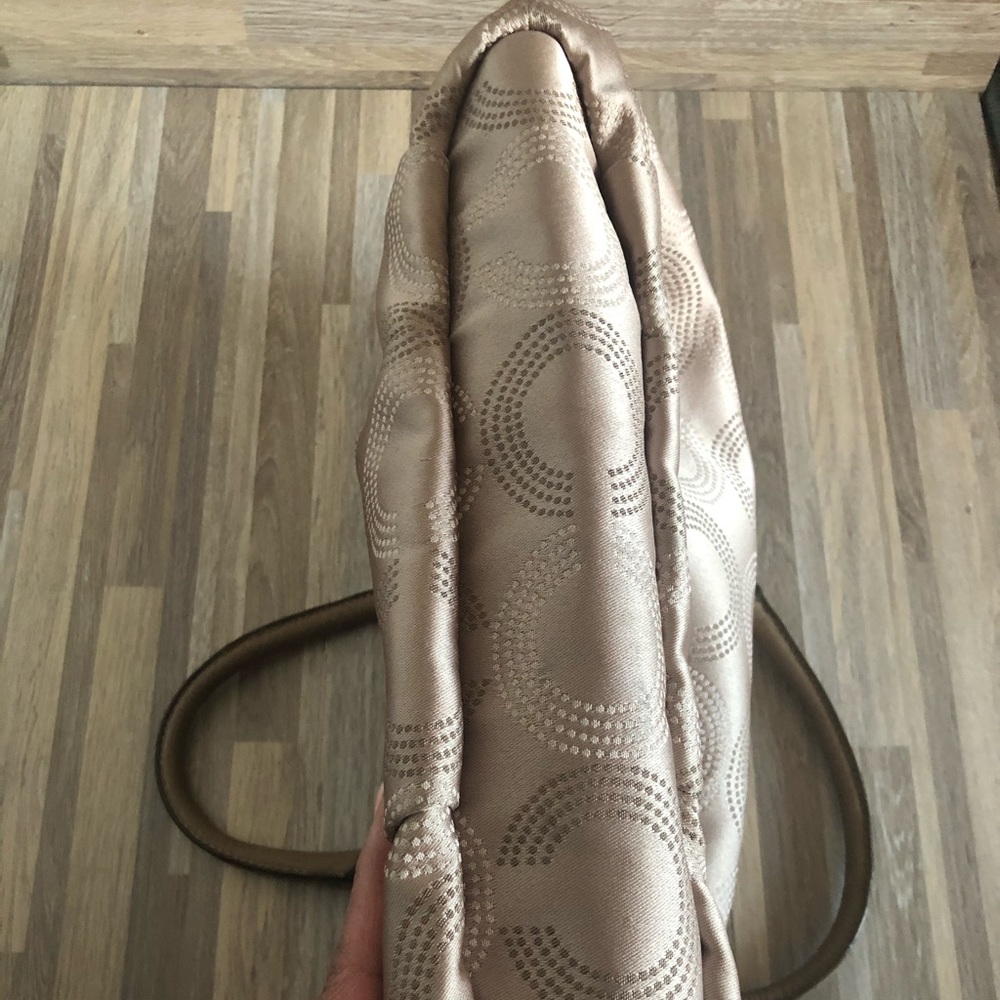 Coach Crossbody Bag Top Zip C Print Tan Y2K - Picture 2 of 8